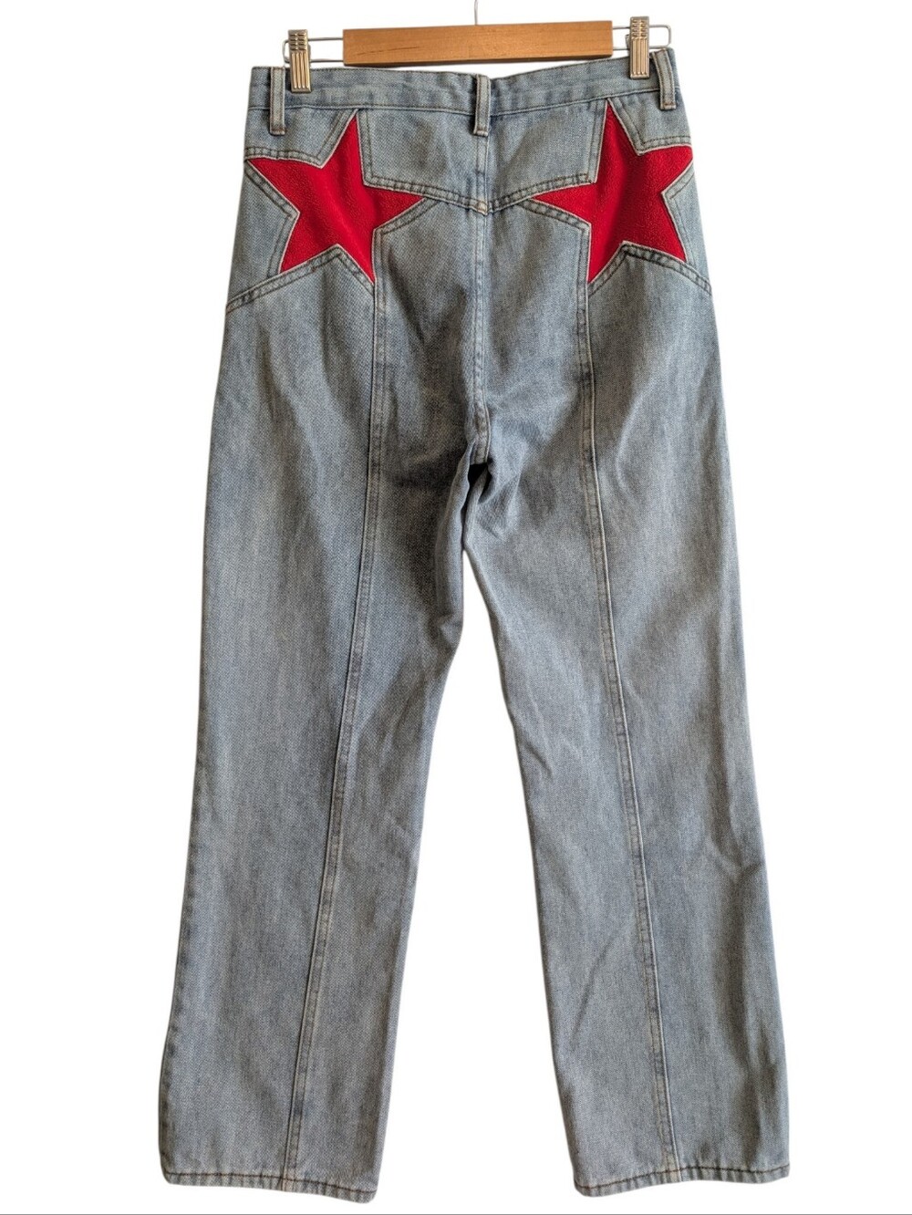 Red Star Bottom Women's Jeans Hi Rise Sz Small Small